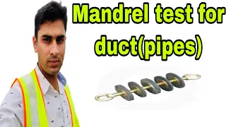 mandrel test for utilities( What is a mandrel test?) by muzammil ali