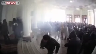 Ukraine: Buildings Stormed As Protests Grow