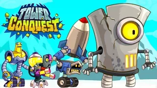 МЕГА БОСС и АРМИЯ РОБОТОВ! Мульт игра про БОИ и СРАЖЕНИЯ на АРЕНЕ Tower Conquest