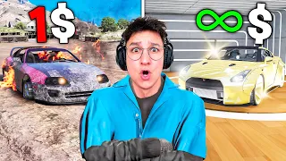 COMPRO AUTO ALL' ASTA: 1$ VS 1,000,000$ su GTA 5 RP!