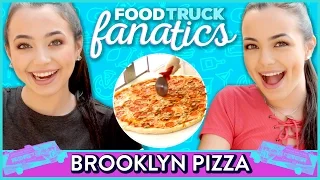 BROOKLYN PIZZA CHALLENGE | Food Truck Fanatics w/  The Merrell Twins