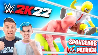 SpongeBob SquarePants vs Patrick Star! WWE 2K22