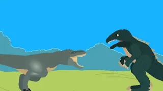 Vastatosaurus rex Vs Gorosaurus Animation stk (especial 100 inscritos/special 100 subs)