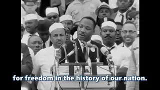 Ich habe eine Traumrede von Martin Luther King .Jr HD (Untertitel) (Remastered)