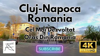 [4K 60] Cluj-Napoca, West City Tower, Sala Polivalenta, Piata Mihai Viteazu. Cluj 4K, Romania.