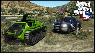 GTA 5 ROLEPLAY - DRAG RACING DODGE DEMON IN RIPSAW MINI TANK! (COPS LOVED IT) - EP. 920 - AFG -  CIV