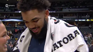 Karl Anthony Towns talks Huge Game 2 Win vs Nuggets, Postgame Interview