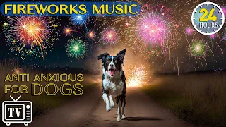 24 Hours of Relaxing Music for Dogs to Calm From Fireworks, Loud Noises: Dog TV & Cure Anxiety Music