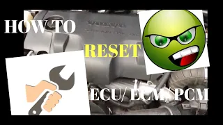 HOW TO RESET THE ECU/ ECM/ PCM - VOLVO COMPUTER- CHECK ENGINE LIGHT- EASY