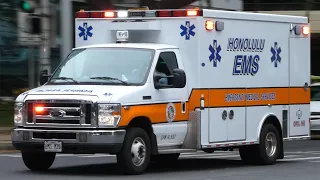 Honolulu EMS 20 Makiki Responding