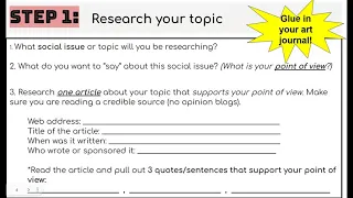 Unit 4: Research & Create a mind map