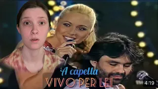 Andrea Bocelli & Marta Sanchez- Vivo Per Lei HD Isolation REACTION/REVIEW