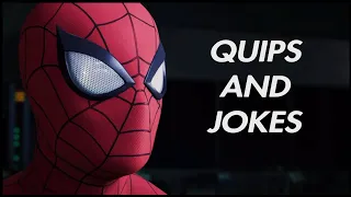 Insomniac Spider-Man quips and jokes