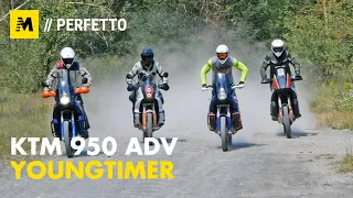 KTM 950 LC8 Adventure TEST Youngtimer: una vera moto per la Dakar!  [English sub]