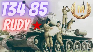 T34-85 RUDY || Tier 6 Soviet Medium || All Round Solid Tank || Ace Tanker Gameplay