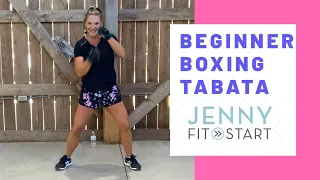45 min. FUN BEGINNER BOXING TABATA - Easy to follow for seniors and beginners!