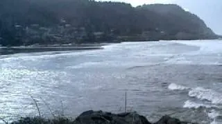Japan Tsunami in Yachats Oregon video 4