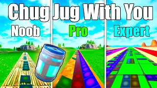 Chug Jug With You (American Boy) Noob vs Pro vs Expert (Fortnite Music Blocks) - With Code