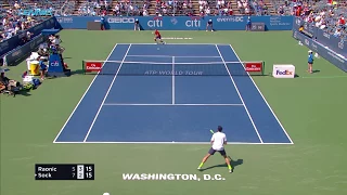 Zverev, Nishikori, Anderson and Sock reach semis | Citi Open Washington 2017 Day Five Highlights