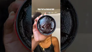 High Puff on 4C Natural Hair with Gummy Hair Wax #naturalhair