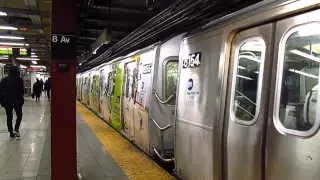 MTA New York City Subway: Brooklyn-bound R143 L Train Departing the 8 Avenue Station.