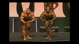 Challenge round-" Who is Most muscular" Markus Ruhl, Ronnie Coleman, Jay Cutler and Gustavo badel.