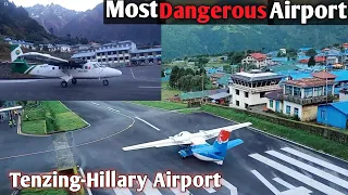 World's Most Dangerous Airport ! Lukla, Solukhumbu । Landing & Take-Off