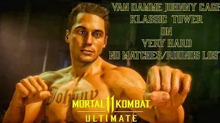 Mortal Kombat 11 Ultimate - Van Damme Johnny Cage Klassic Tower On Very Hard No Matches/Rounds Lost