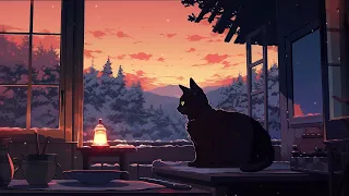 Cat & sky ☁️ Lofi cat | just want to help you relax ☁️ Chill Beats To Relax  /  Study To