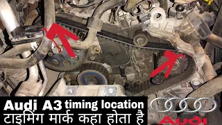 Audi A3 timing marks location how to Audi A3 timing belt mark टाइमिंग मिलने का सबसे आसान तरीका ये है