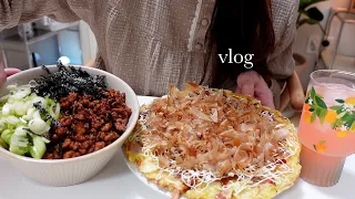 Daily life of boiling blue crab ramen | Okonomoyaki + Maze Soba, Cheese Potato Pancakes
