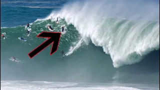 This guy went backwards down a 30ft wave