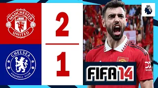 FIFA 14 - Man United 2 - 1 Chelsea - Premier League 22/23 Full Match at Old Trafford