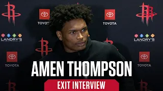 Amen Thompson Exit Interview 23-24 | Houston Rockets