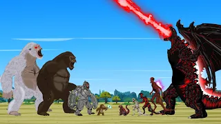 Evolution of (6Th) SHIN GODZILLA vs KONG: Size Comparison | Godzilla & KONG Cartoon Short Film