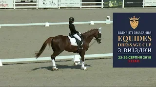 25.08.2018: "Equides Dressage Cup" змагання з виїздки, 3 етап, AF-1