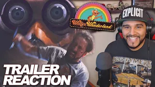 Willy's Wonderland (2021) Trailer Reaction - Nicolas Cage Fights ANIMATRONICS!