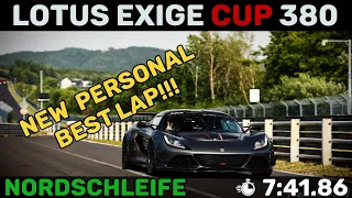 New personal best 7:41.86 Nordschleife Lotus Exige Cup 380  | Nürburgring Ringmeisters July 2023