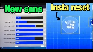 New edit button, Building sensitivity, Aim acceleration - Fortnite mobile best update