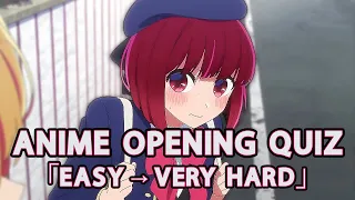 ANIME OPENING QUIZ  (EASY ➜ VERY HARD) - 40 Openings