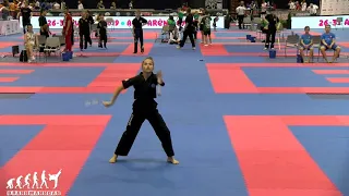 Anastasiia Matviienko Creative Forms with Weapons WAKO European Championships 2019