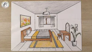 ا رسم | رسم غرفة بالمنظور |perspective | easy how to draw in perspective | Perspective for Beginners