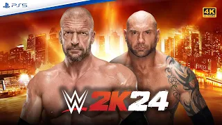 Triple H VS Batista - WWE 2K24 - PS5 Gameplay