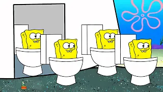 Spongebob VS Skibidi Toilet funny Animation: Krusty Krab Attack