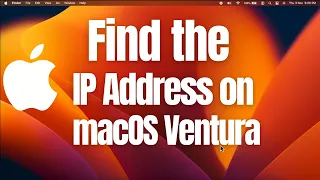 How to Find the IP Address on macOS Ventura