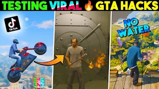 Trying Viral TikTok Hacks in GTA V... They WORKED 😱 #1