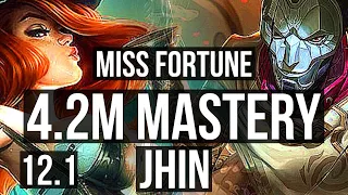 MISS FORTUNE & Lux vs JHIN & Karma (ADC) | 10/0/3, 4.2M mastery, 1600+ games | KR Master | 12.1