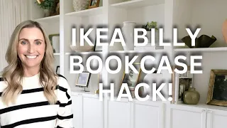 IKEA Billy Bookcase Hack - DIY Built-In Shelves Tutorial