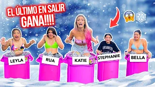 EL ULTIMO EN SALIR DEL TOBO GANA ! | Katie Angel