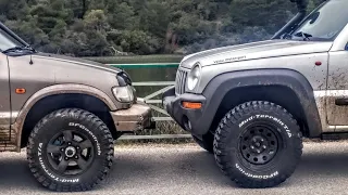 jeep kj  vs  kia sportage off road